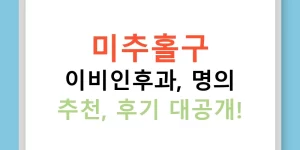 미추홀구 이비인후과, 명의 추천, 후기 대공개!